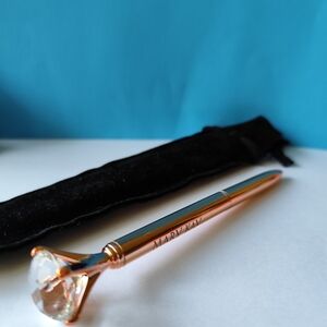3/$20💗Mary Kay Rose-Cooper Color Rhinestone Pen with Pouch